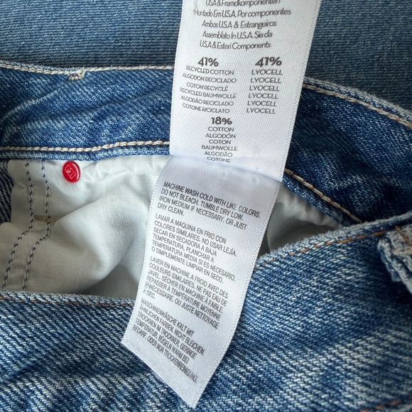 Mother NWT 30 The Lemon Twist Sneak Jeans in Rolling in the Dough - Picture 10 of 12